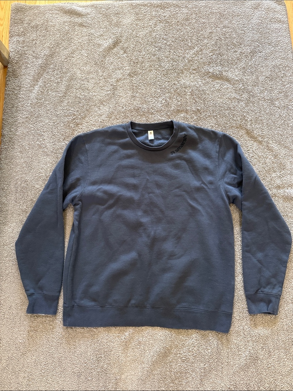 Classic Navy Crewneck Sweater - AS Colour